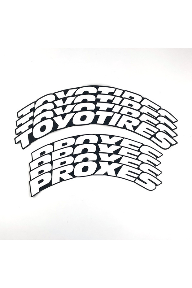 Toyo Tires Proxes Tire Lettering 2.5 cm Original Product 4 Pieces + Adhesive Glue