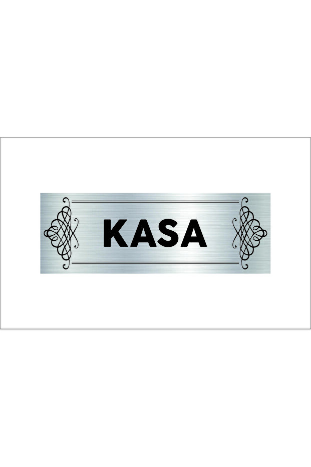Silver Color Metal Label with Case Writing