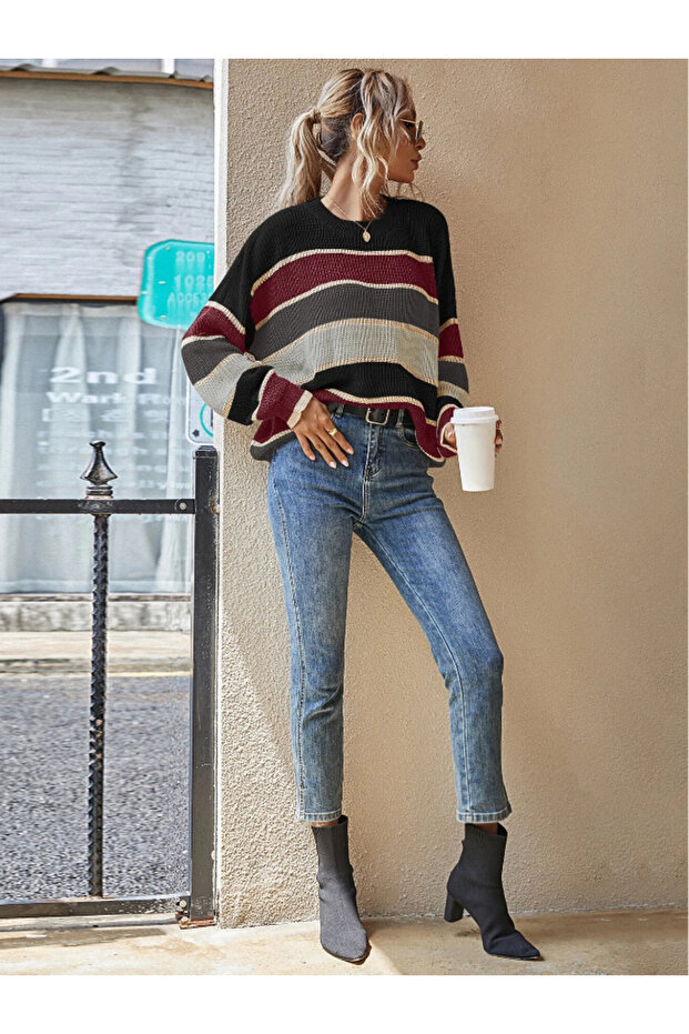 Kadın Oversize Kazak - 5