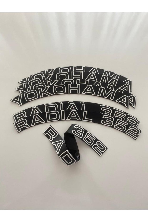 CMS 40 215 50 13 Yokohama Radial 352 Tire Lettering Stickers - 8 New Products for Sticker Makers