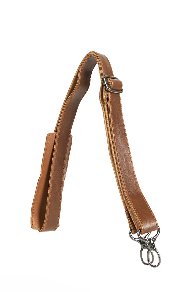 Adjustable Leather Bag Long Strap - 4
