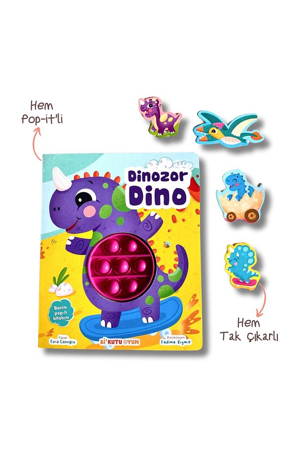 Benim Pop-it Kitabım-Dinozor Dino (Tak-Çıkar) - 3