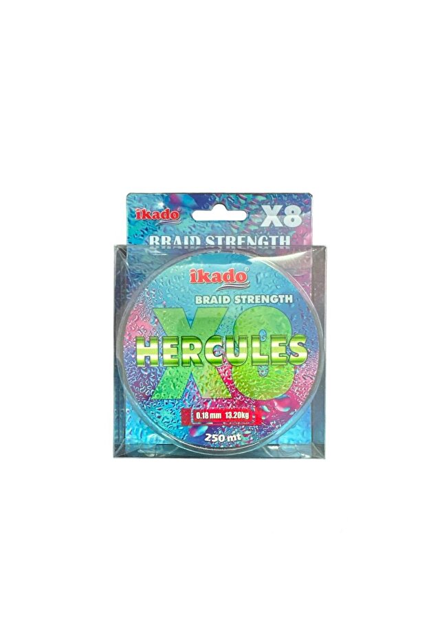 Ikado Hercules 8 X 250 m Rope Fishing Line - Multicolor
