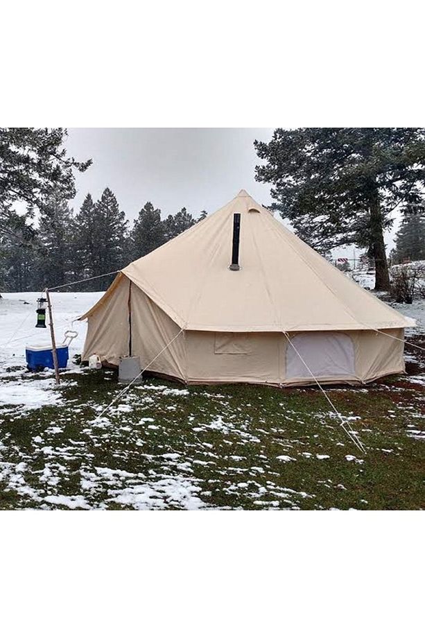 Zeycamping 9 M2 Kamp Orman Dağcı 4 Mevsimlik Çadır Koruma Örtüsü Soba Adaptörü - 5