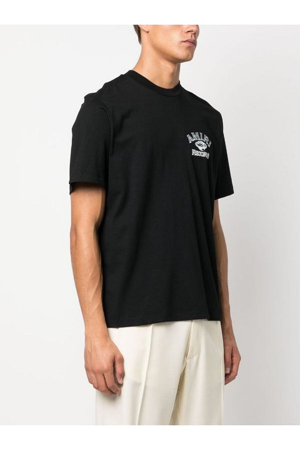 Records Print Regular Fit Siyah Tshirt - 4
