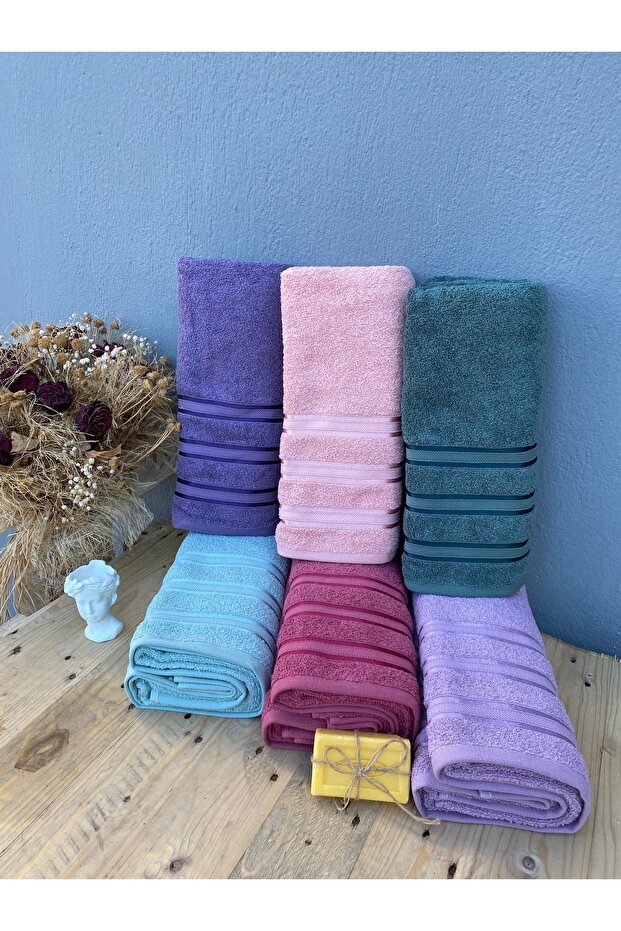 Set of 6 Jacquard Colorful Dowry 30x50 Kitchen Towels