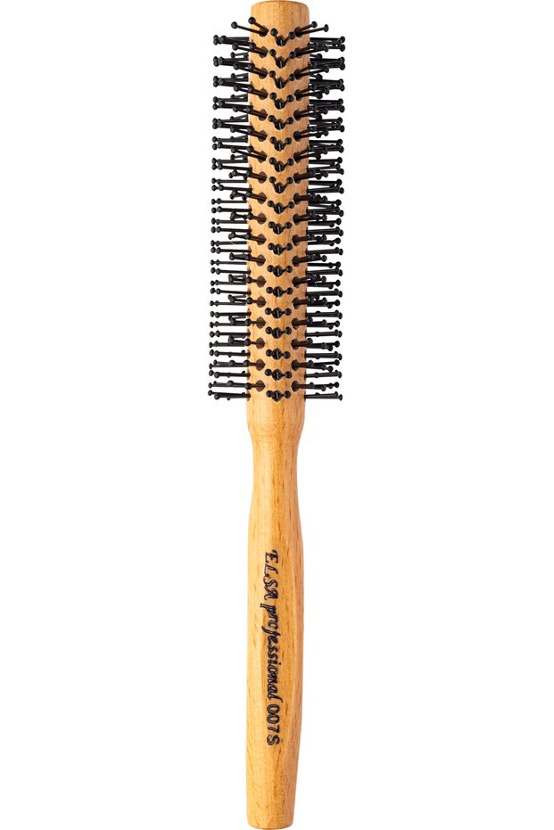 Professional 007s small natural hair brush (200° heat resistant to blow dry)