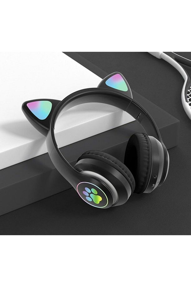 1. Kalite Kedi Kulağı Detaylı Bluetooth Kablosuz 7.1 Yüksek Ses Performansı - 1