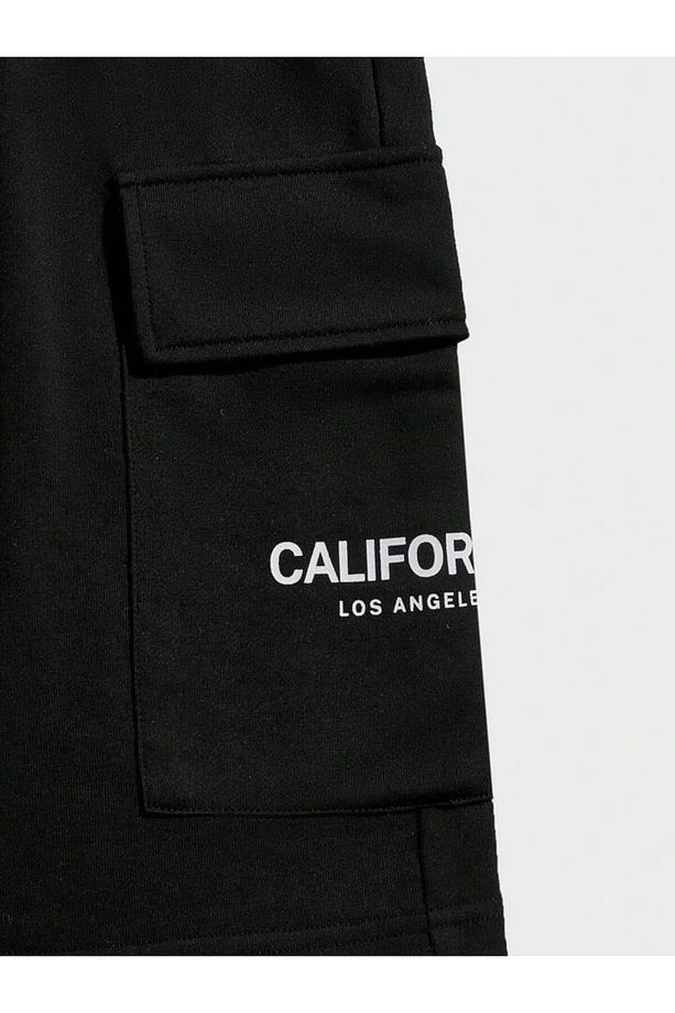 CL Baskılı Kargo Cep Unisex ŞORT - 3