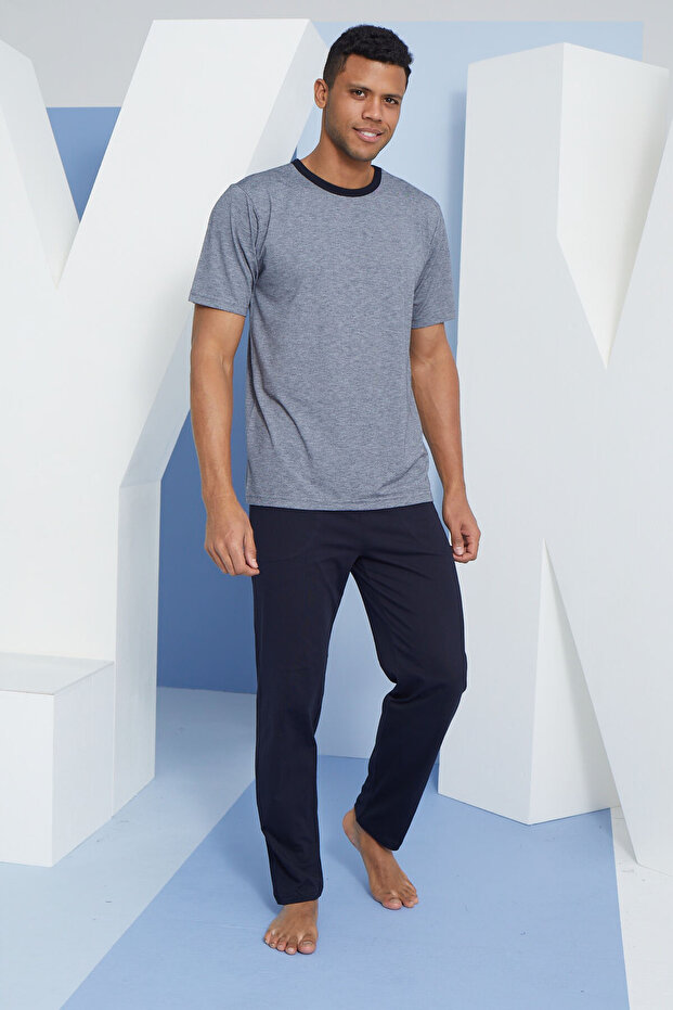 O.NECK PAJAMAS SET - 1