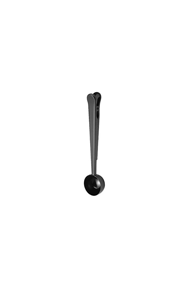 Black Coffee Measuring Spoon And Package Clip