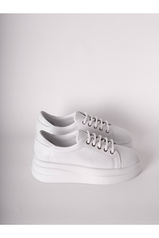 Kadın Beyaz Sneaker - 7