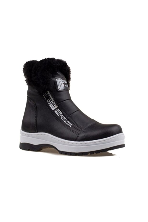 Girl's Fur Detailed Non-Slip Sole Boots