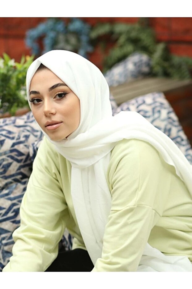 Cotton Jazz Shawl_white