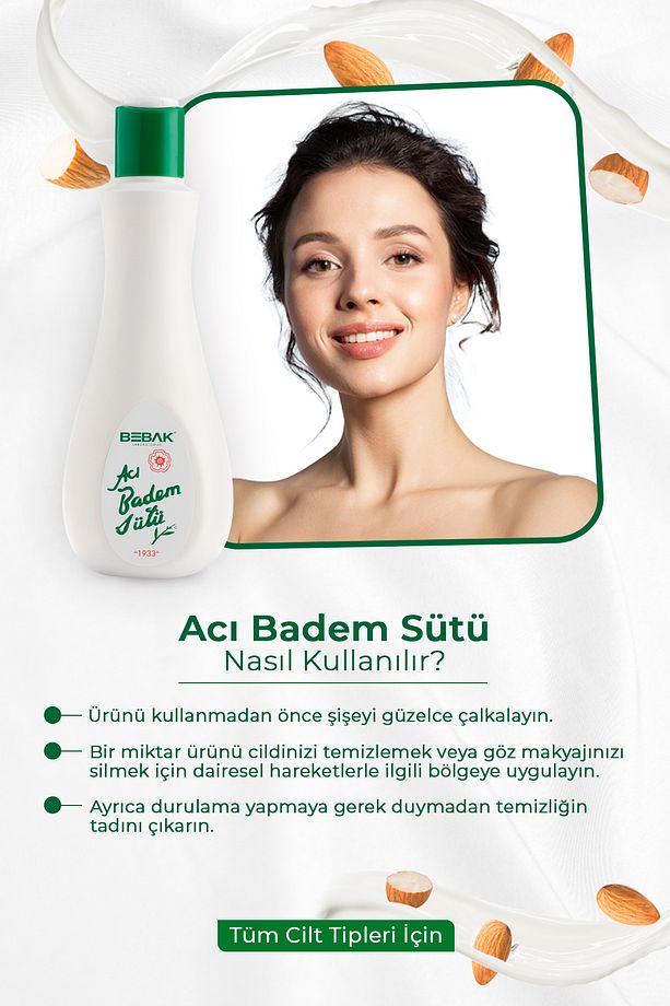 Acı Badem Sütü Şişe 120 Ml 2 Adet - 5