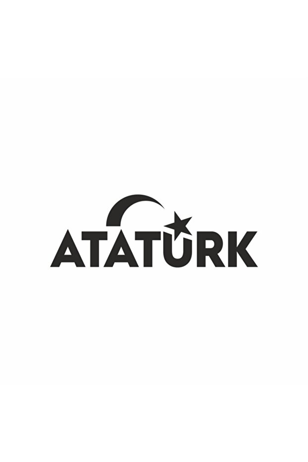 Ataturk Lettering And Crescent Star Sticker 25x10 Cm Blue