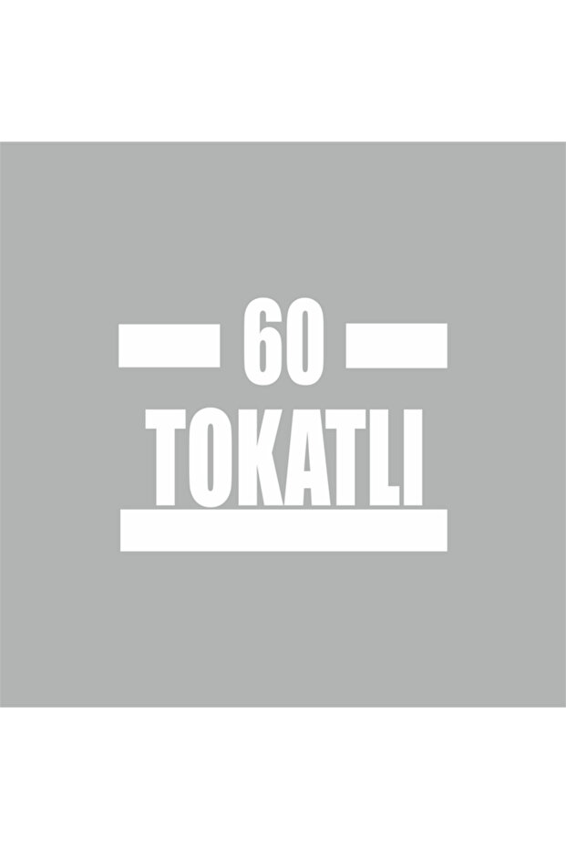 60 Slap Car Sticker 16x9 Cm White