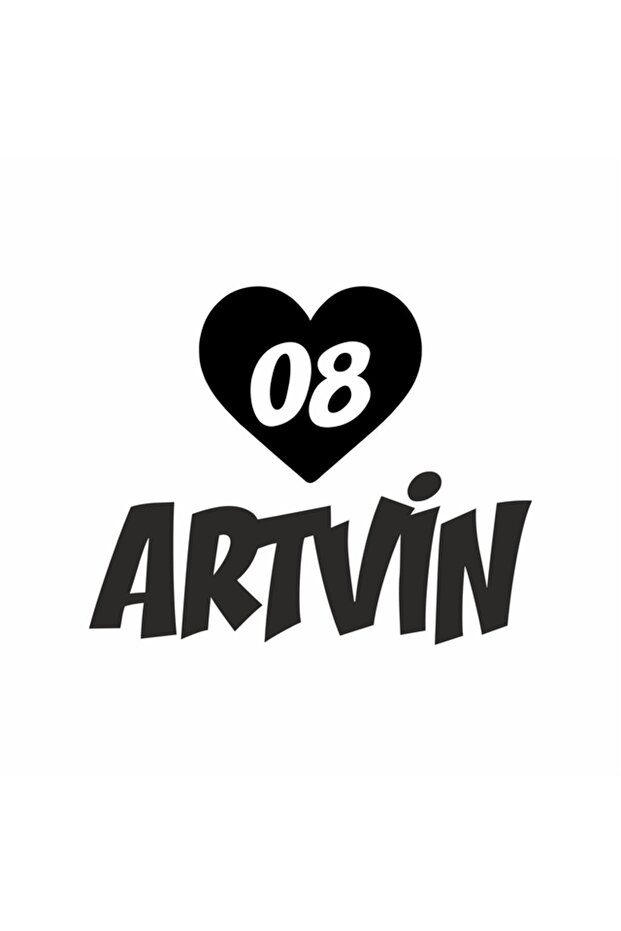 Heart 08 Artvin Car Sticker 20x15 Cm Blue