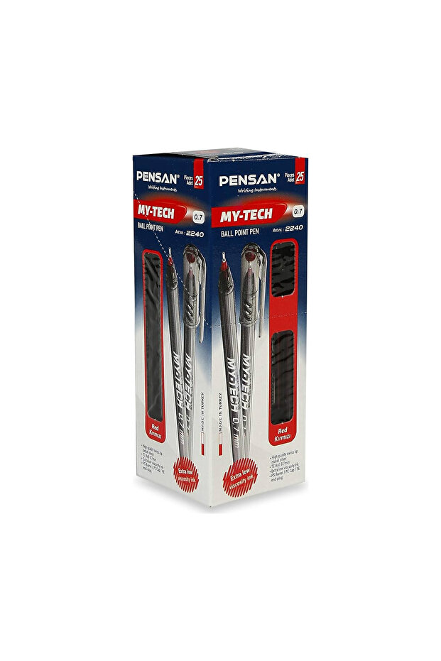 Pensan My Tech 0.7 Ballpoint Pen 1 Box 25 Pieces