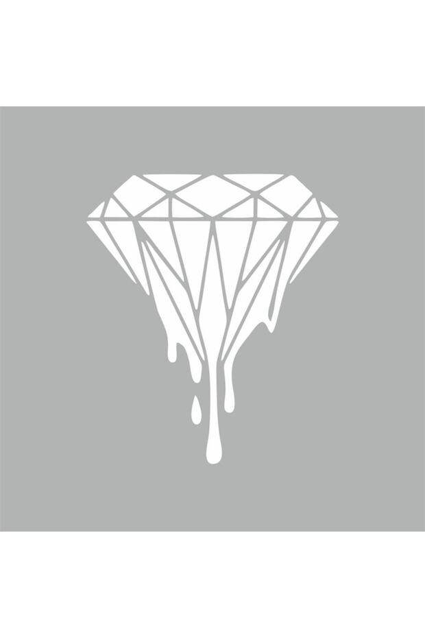Diamond Car Sticker 17x19 Cm White