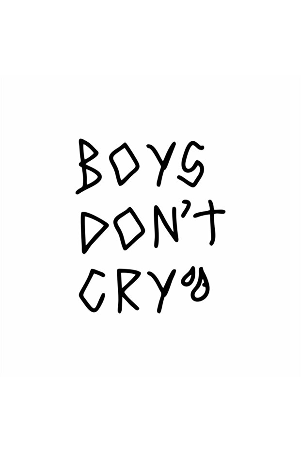 Boys Dont Cry Car Sticker 15x17 Cm Black