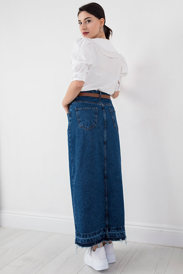 Eteği Sökük Çan Etek STK3074 - 7