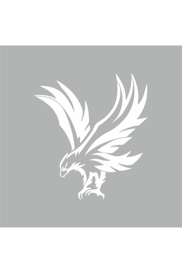 Eagle Car Sticker 19x21 Cm White