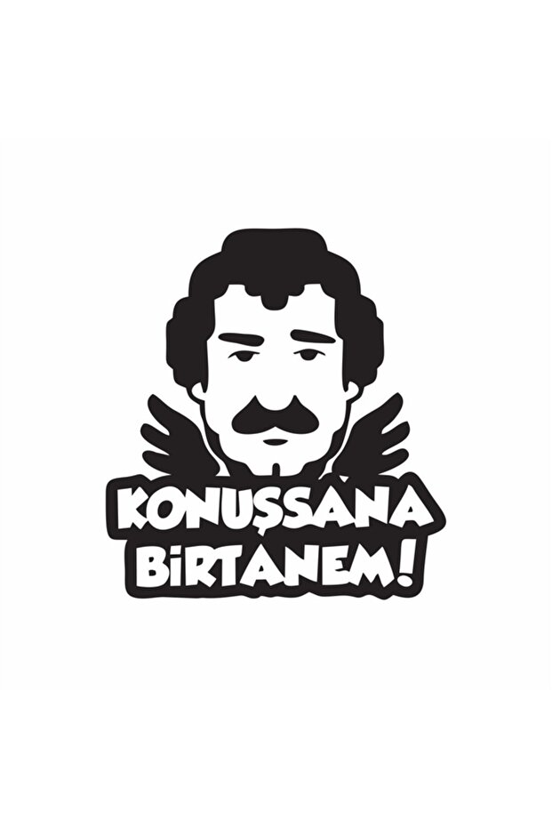 Müslüm Gürses Silhouette Car Sticker 16X17 cm Black