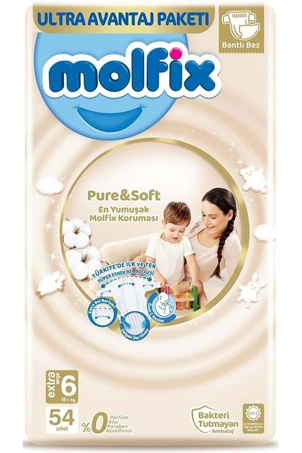 Pure&soft Bebek Bezi Beden:6 (15+kg) Extra Large 432 Adet Dev Ultra Avantaj Pk - 2