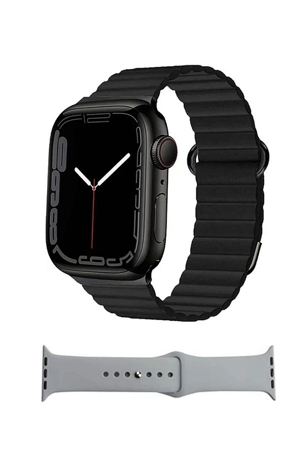 Amoled Ekran 47 mm GPS/NFC/Siri Destekli Watch 9 Series Akıllı Saat - 1