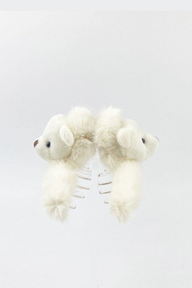 Teddy Bear Plush Peg Buckle Double Sided - 4