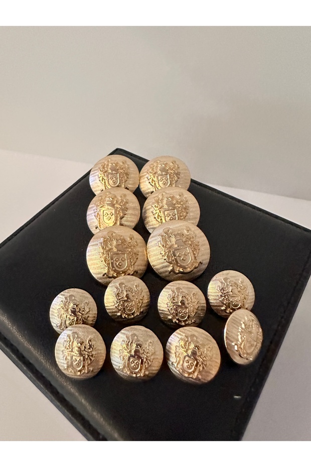 طقم أزرار بتفاصيل شعار بليزر - 4