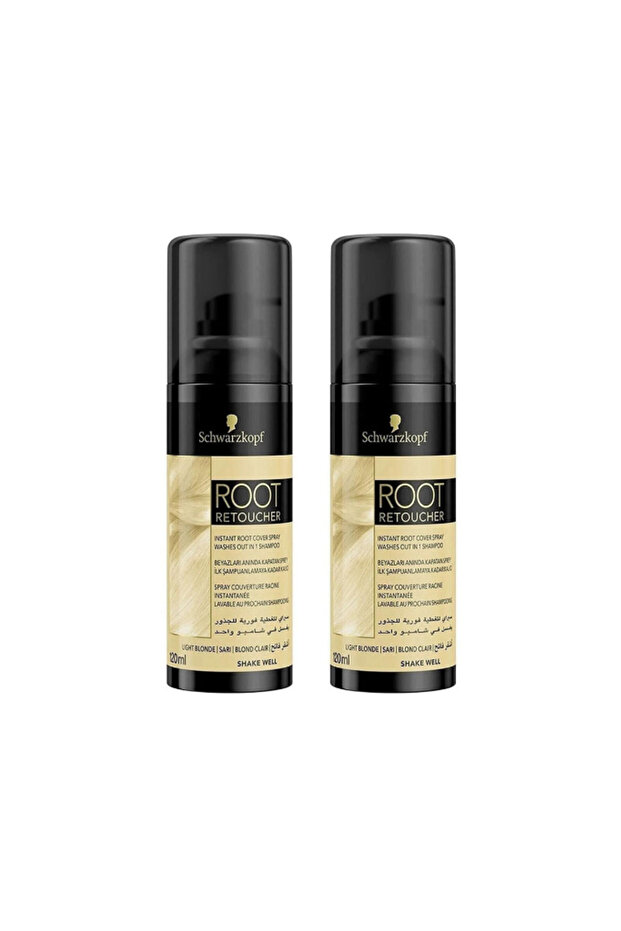 Root Retoucher Beyazları Kapatan Sprey Boya Sarı 120 ml 2 Adet - 1