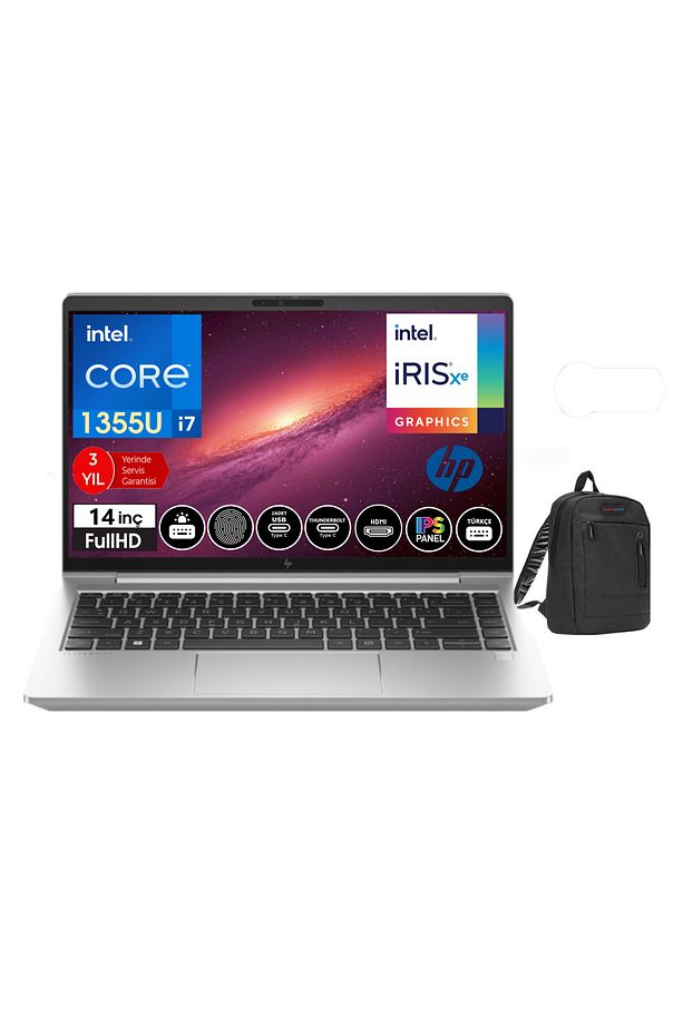 Elitebook 640 G10 I7 1355U 16GB 512GB SSD 14" Fhd WINDOWS11HOME ELİT8A571EA22+WEBLEGELSINÇANTA - 1