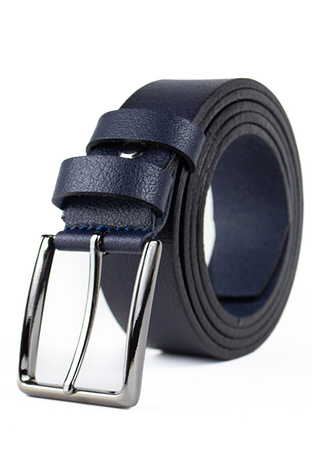 Special Boxed | Premium 100% Genuine Leather One Piece | 3.5cm Men's Fabric Trousers - Suit Belt