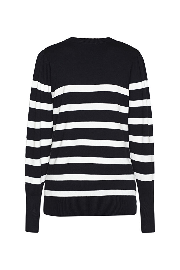 Pullover-Damen/Mädchen-Schwarz/Creme - 3