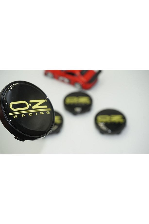 Oz Racing Jant Göbeği Kapak Seti 60mm Sarı Siyah Renk - 1