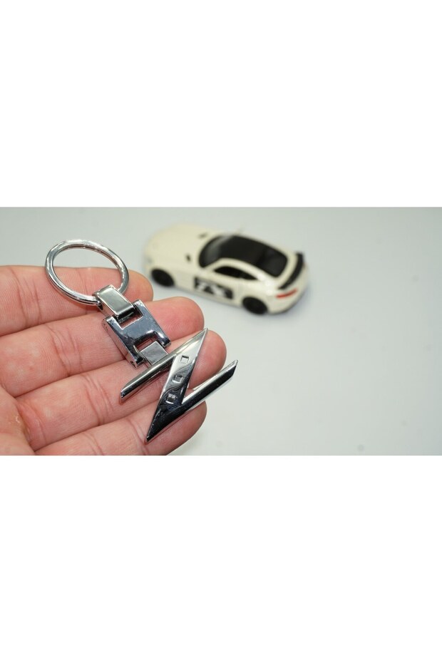 Nissan Fairlady Z 350z 370z Z33 Z34 Chrome Metal Reversible Keychain - 1