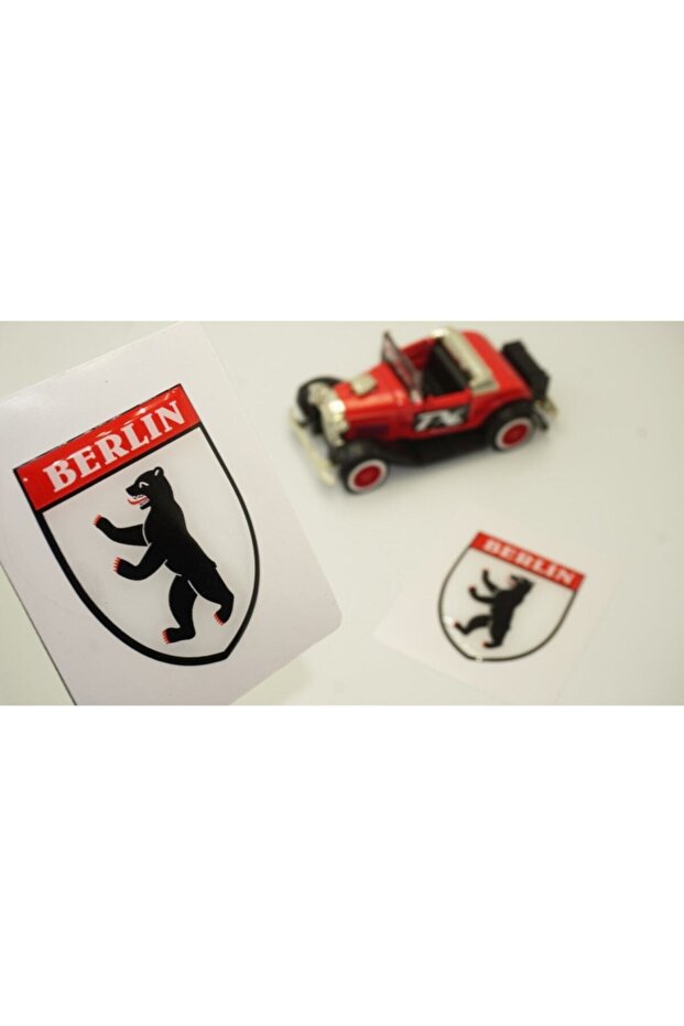 Berlin Logo Drop Silicone Sticker Set of 2