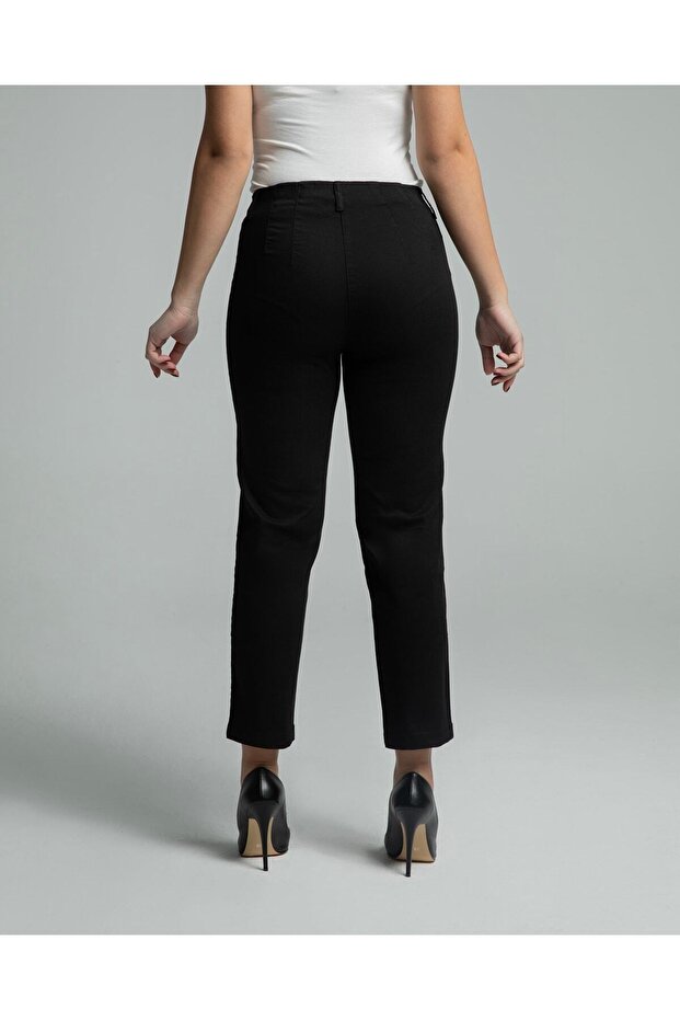 Phia Cropped Pamuklu Siyah - 4