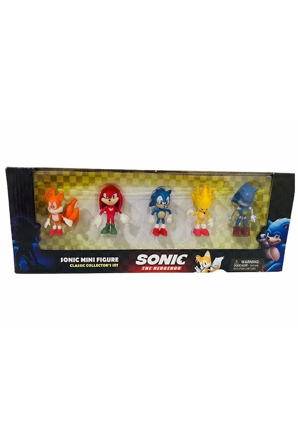 Super Sonic 5 Li Mini Figürleri Set Süper Sonicler - 3