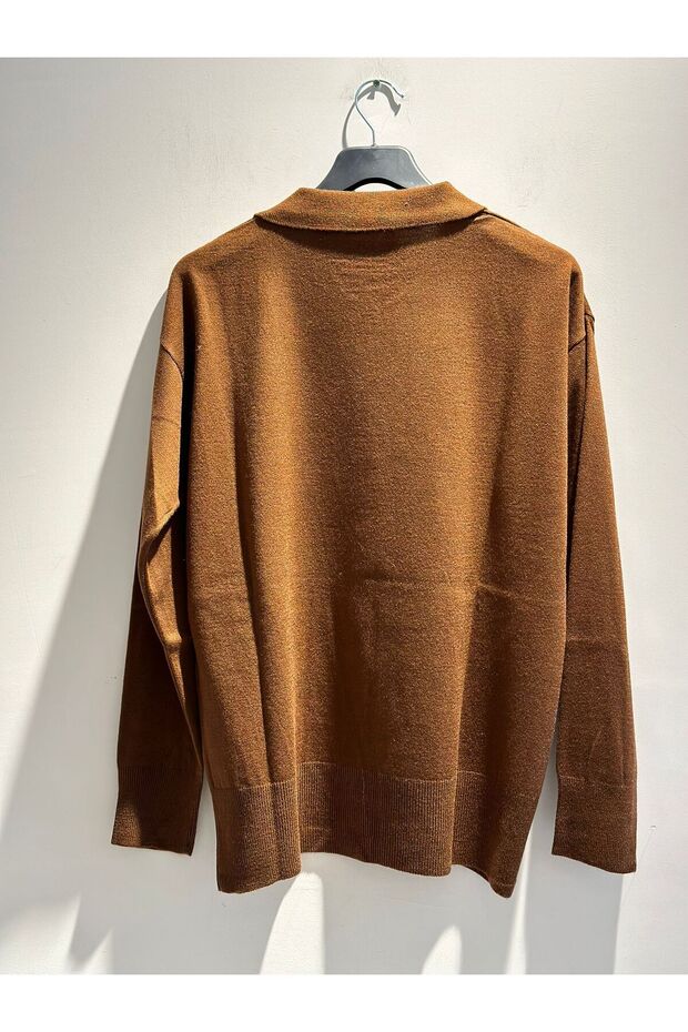 Yakalı Triko Bluz - 2