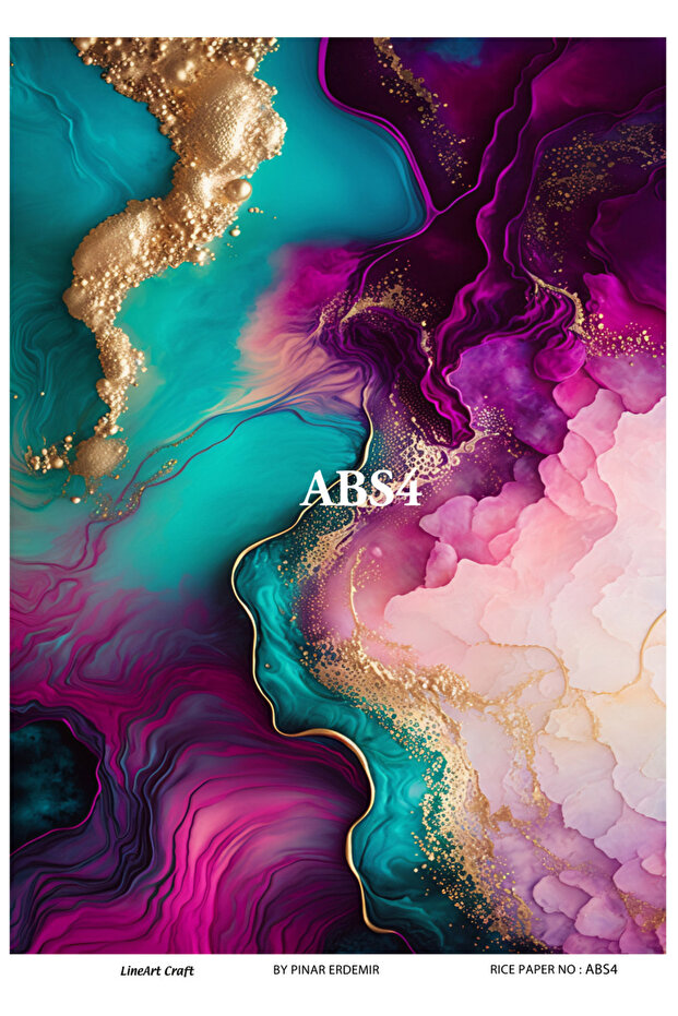 ورق تزيين نحاسي ABS4 - 29x42 سم