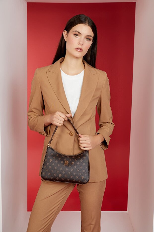 Brown Monogram Women's Shoulder Bag 05PO22K1597