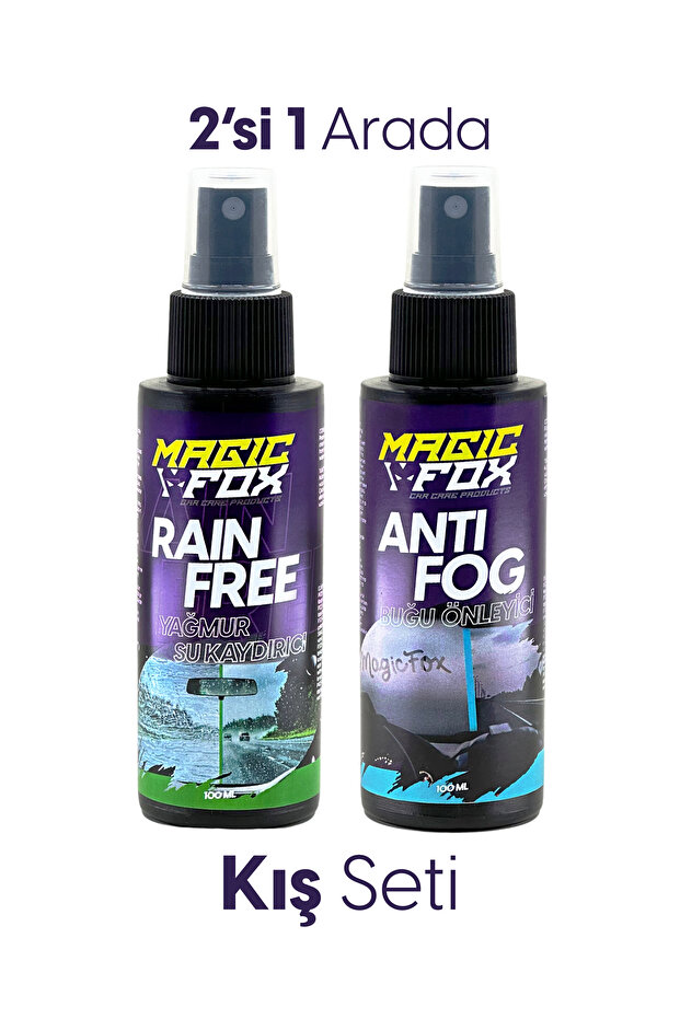 Yağmur Su Kaydırıcı ve Buğu Önleyici Kış Seti 2x100ml - 1