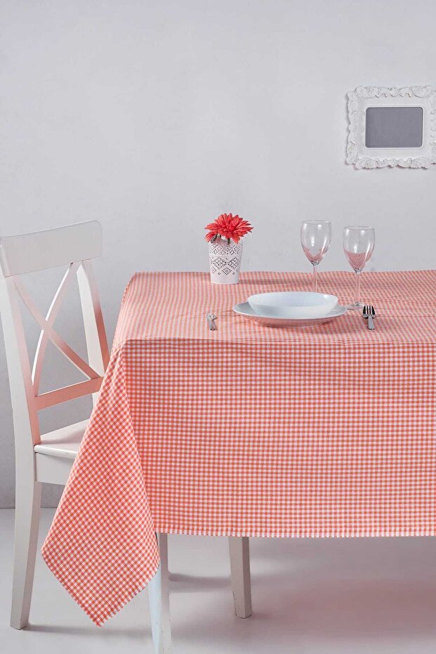 مفرش طاولة من القماش القطني بنمط مربعات صغيرة، مفرش طاولة، قماش للنزهة