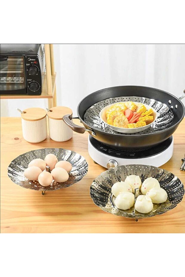 Vegetable Cooking and Boiling Foldable Steaming Apparatus - 1