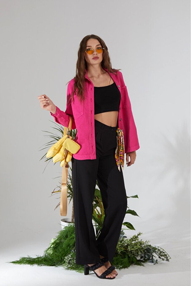 PEMBE KOT CEKET GÖMLEK - 2