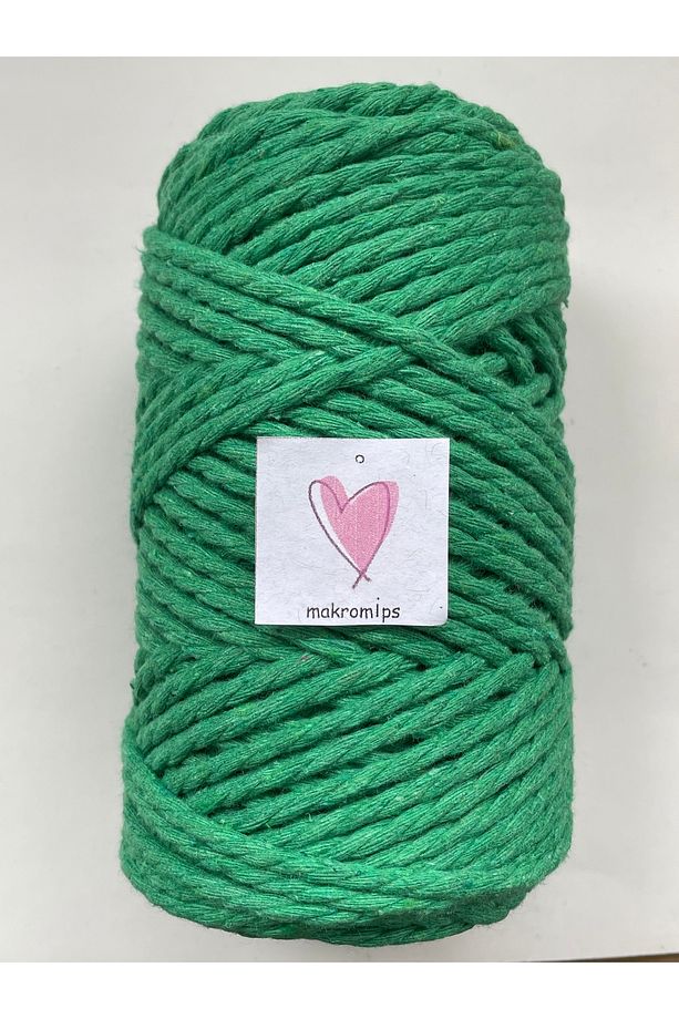 MAKROME 3 BURGULU İP 250 gr(+-10) 3-3.5 mm DEKORASYON HOBİ BOHEM PAKET ÖRGÜ İPİ - 1