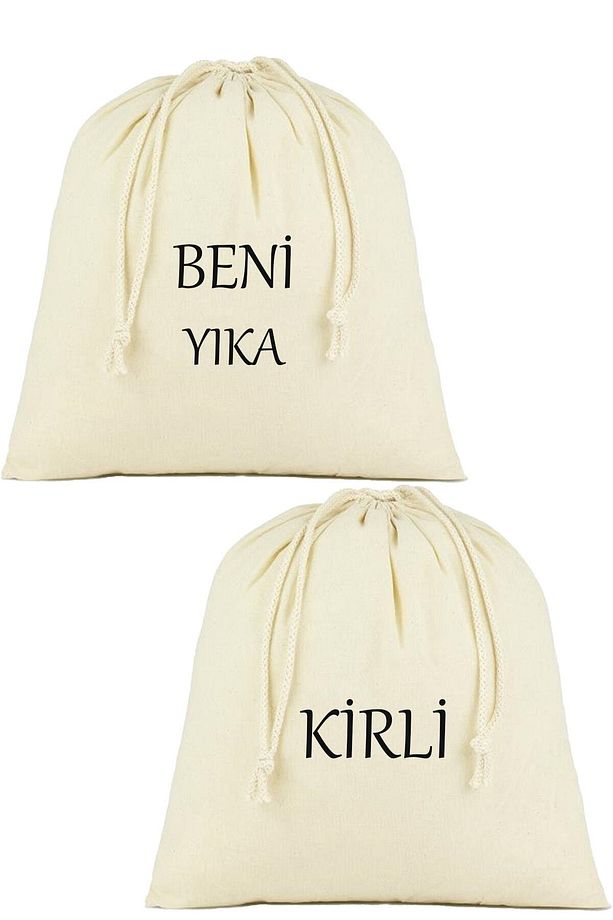 Ham Bez 40x40 Baskılı Kirli Torbası  ( 2 Adet İçin ) - 1